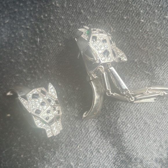 Cartier diamond emerald eye panthers - Picture 4 of 5